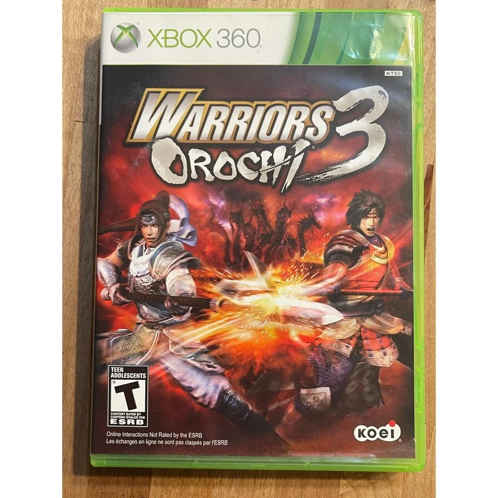 Warriors Orochi 3 Xbox 360 Koei Tactical Action Game with Manual CIB